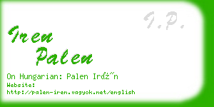 iren palen business card